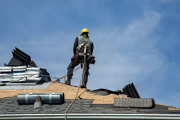 Professional Gutter Installation technician working in Mount Ida, AR